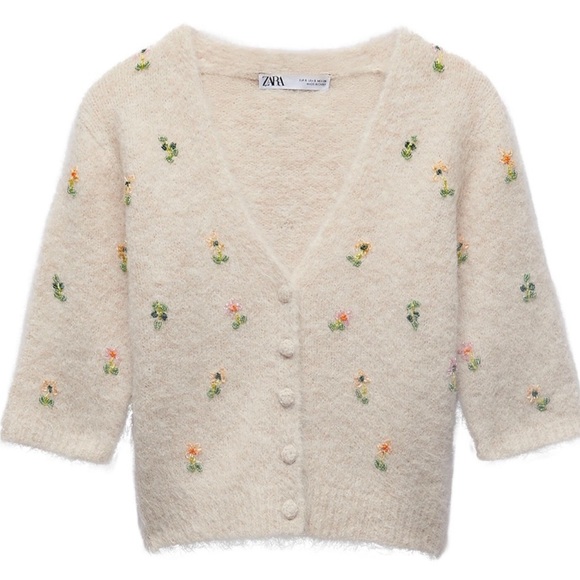 Zara knit beaded sweater set - Picture 3 of 9